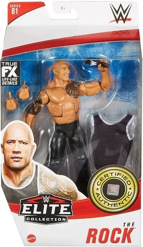 The Rock Wwe Elite Series 81 Mattel Luchador Figura Accion