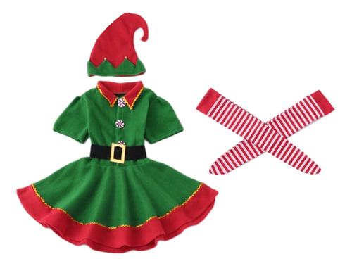 Traje Navideño Con Cinturón Ancho Foto Prop Decoración