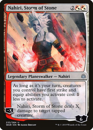 Carta Magic Nahiri, Storm Of Stone War Of The Spark Mtg