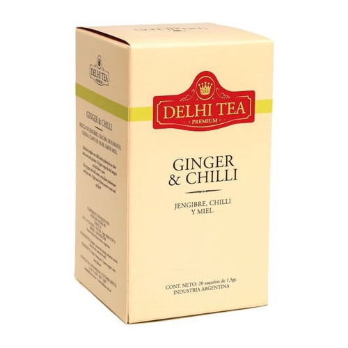 Té De Jengibre, Chilli Y Miel (20 Saquitos) Delhi Tea