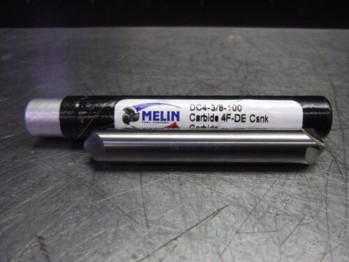 Melin 3/8 100° Carbide Double Ended Counter Sink 4 Flu Yyz