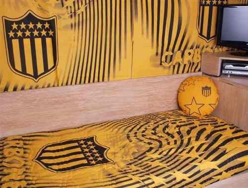 Cortinas En Set De 2 Paños Nacional O Peñarol - Rc Sueños