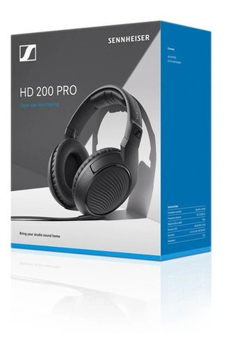 Imagen 4 de 6 de Auricular Sennheiser Hd200 Pro Negro