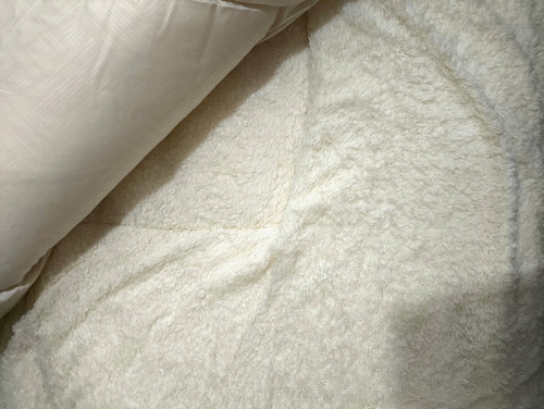 Acolchado De 7 Piezas Con Corderito 2 1/2 Plazas Goldsun Beige