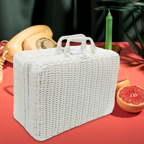 Cesta De Picnic, Cesta De Almacenamiento De Ratán Con S