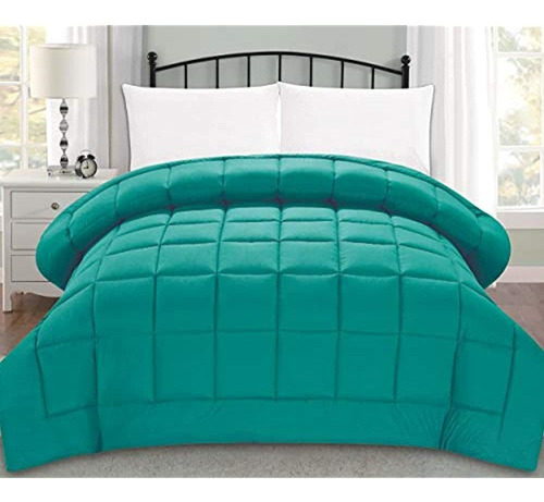 Elegant Comfort 900rw-comf-twin-teal Luxury Super Soft Goose