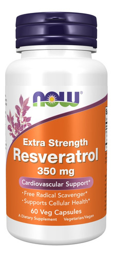 Resveratrol 350 Mg 60vegcaps Now Extra Fuerte