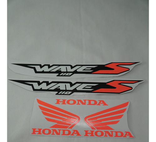 Kit Calcos Honda Wave 110s 2021 . Colores Fluor