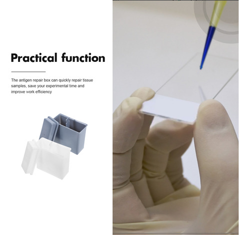 Portaobjetos Para Microscopio, Tarro Y Estante Para Tinción,