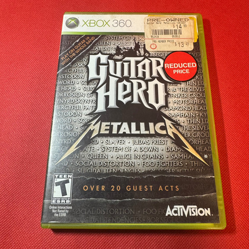 Guitar Hero Metallica Xbox 360 Original. B