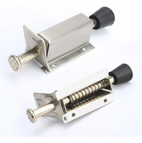 Tope De Puerta Telescópico Con Resorte Y Tornillos 14cm
