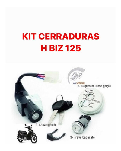 Kit Cerraduras Honda Biz 125 (llave Contacto)