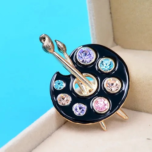 Broche Prendedor Pin De Paleta De Dibujo Para Mujer Y Hombre