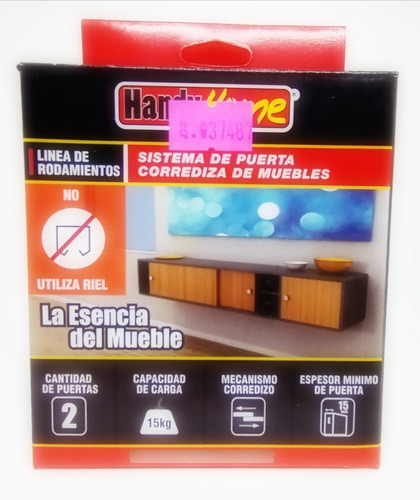 Sistema De Puerta Corrediza De Muebles Handyhome (2 Juegos)