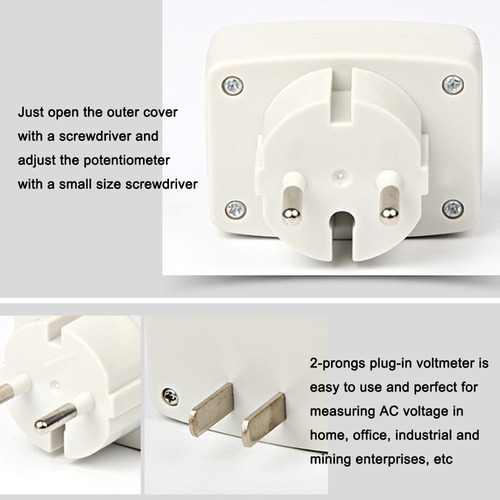 A A Medidor Eléctrico Voltaje Lcd 110v 220v Ac 80-300v Plug