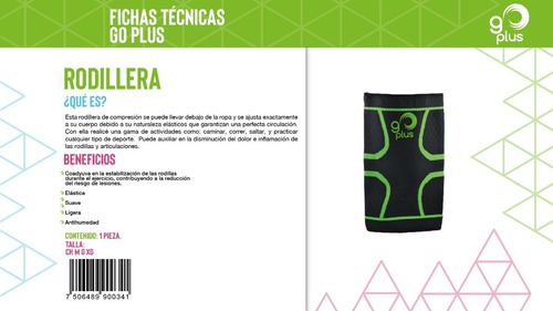 Imagen 2 de 2 de Rodillera X L Go Plus