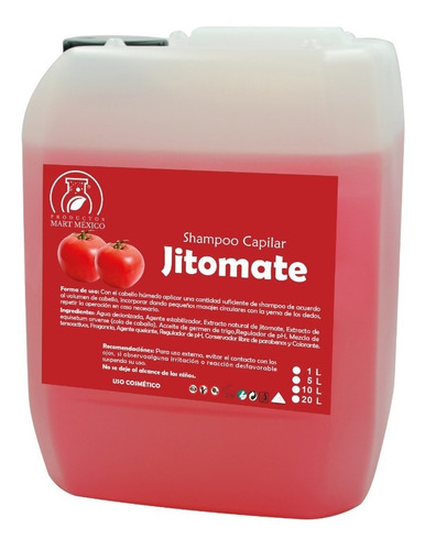 Shampoo De Jitomate Con Extracto Natural (5 Litros)