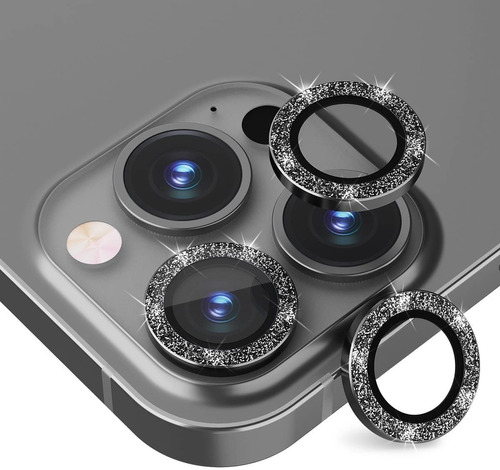 Vidrio Templado Camara Strass Brillantes Para iPhone 12 Pro