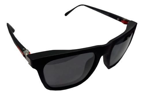 Anteojos Polarizados Pesca Deportivos Dmf Pro Filtro Uv Lente Negro Varilla Negro Armazón Negro Diseño Espejo