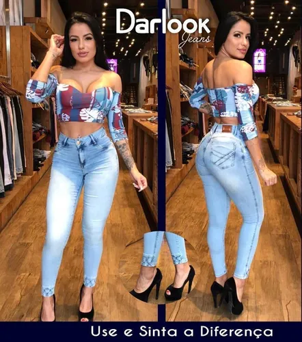 Cal a Jeans Darlook Lan amento Ref 39288 Frete gr tis