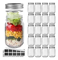 Comprar Paquete De 20 Frascos De Vidrio Mason, Frascos De Vidrio Tra