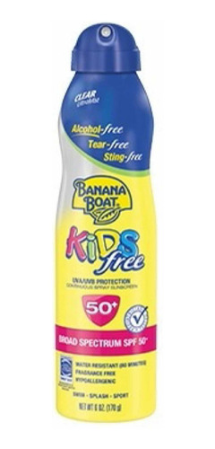 Imagem 1 de 1 de Protetor Solar Spray Banana Boat Kids Spf50 170gr