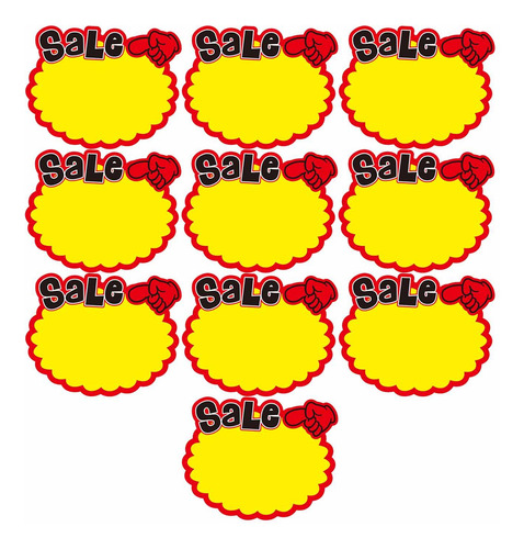 4 X 10 Pcs Placa De Etiqueta De Preço De Loja Estilo F