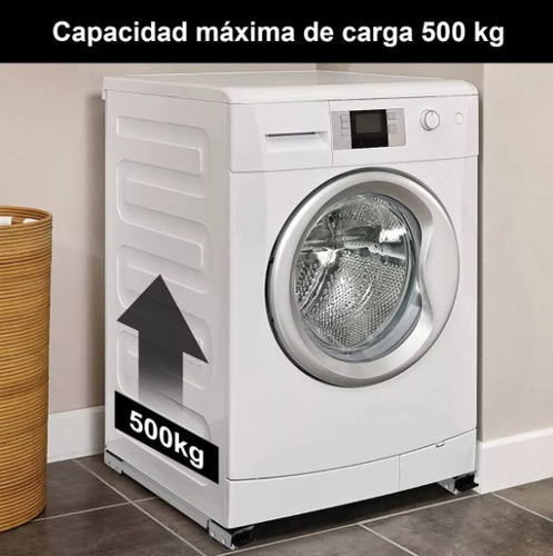 Soporte Base Con Ruedas Ajustable Mover Electrodomésticos