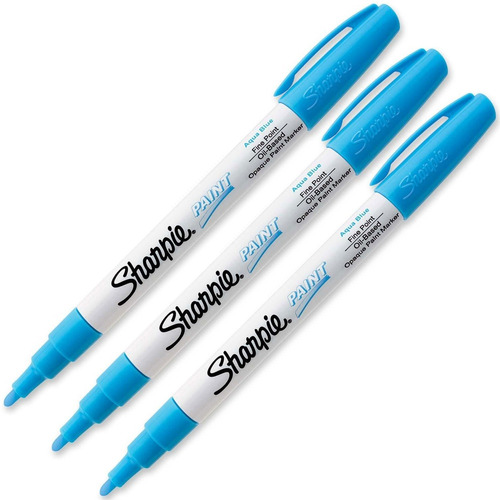 Fine Point Paint Marker Juego 3 Color: Aqua