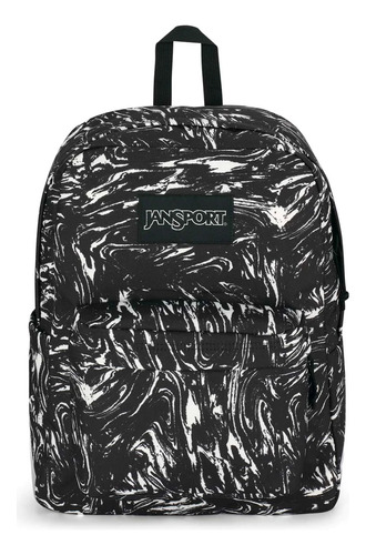 Mochila Jansport Superbreak Marbled Moti Estampada Negra