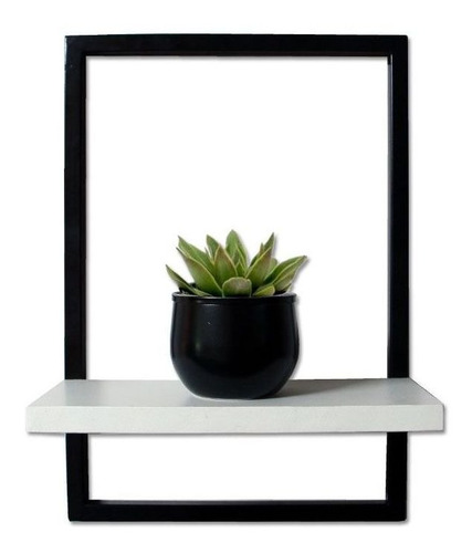 Imagem 2 de 5 de Kit 2 Prateleira Quadro Retangular Horizontal Vertical 40x28