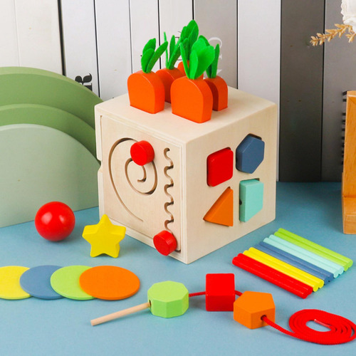 Juguetes De Madera, Juego De De Zanahorias, Juguete De