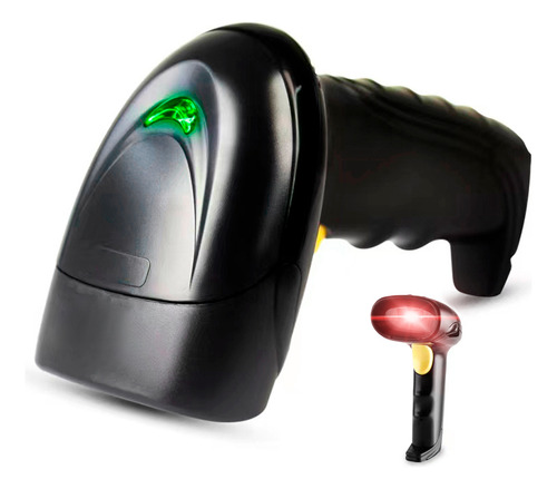 Lector Laser Escaner Codigo De Barras 1D Y Qr Color Negro