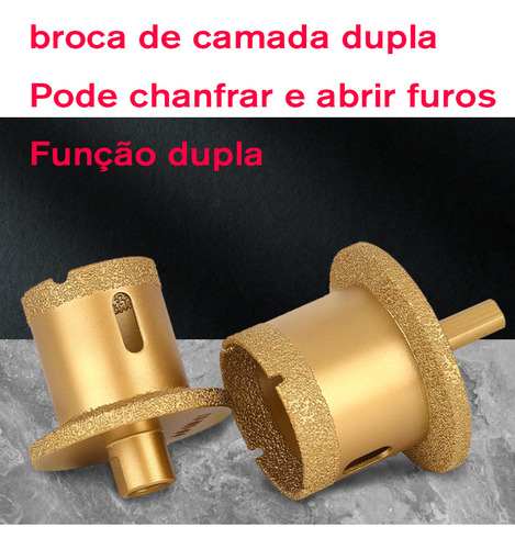 Brocas Chanfro De Diamante M14 Com Diâmetro 40-60mm, Fresag