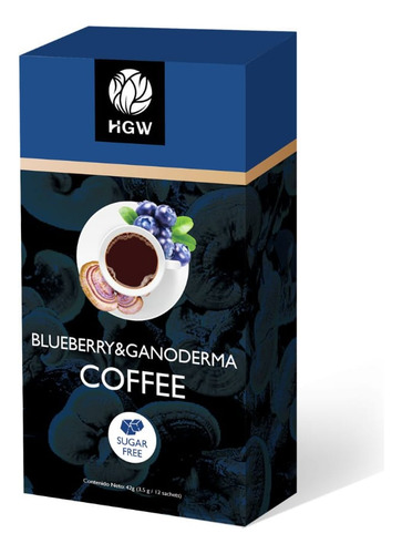 Hgw Café Exclusivo Cargado Premium Saludable Sabor Arandano