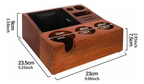 Organizador De Madera Espresso Tamping Station Para Hotel
