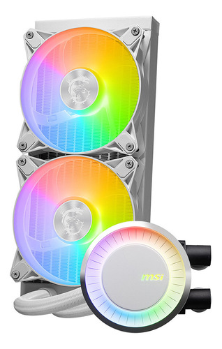 Enfriamiento Liq. Msi E240 Blanco 2x120mm Am5 Lga1700 Argb