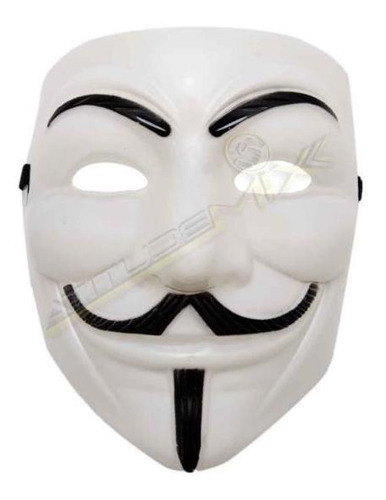 Máscara Anonymous V Vingança Branca Terror / Halloween /