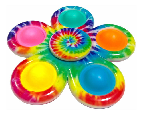 Juguete Plástico Ligero Fidget Spinner Antiestrés Con Pop It
