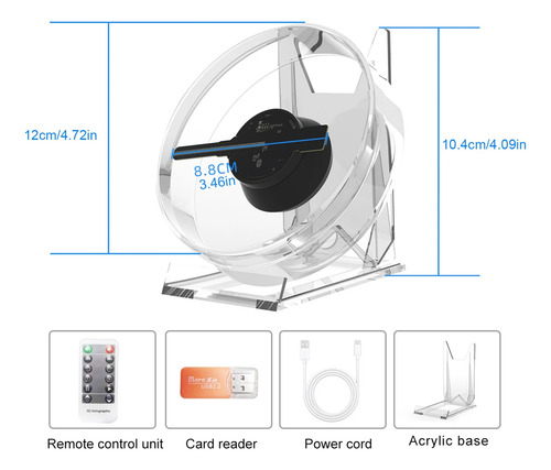 Proyector Holográfico 3d Compatible Ventilador 3d De
