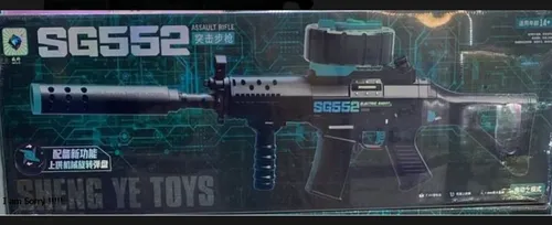 Pistola De Juguetes Lanza Balas Hidrogel Rifle Sg552 20 Mts