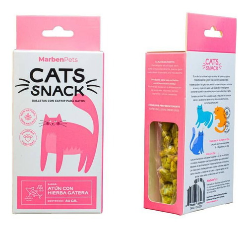 Galleta Cats Snack Atún Con Hierba Gatera 80gr