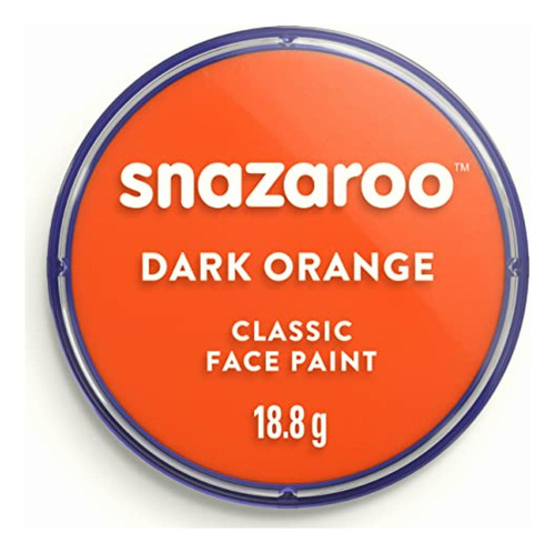 Snazaroo Pintura Facial Dark Orange 18 Ml