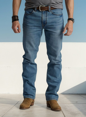 Jeans Justin Slim Modern J1-ac Azul Claro Tallas Extras
