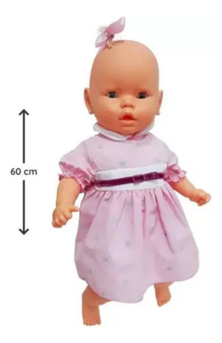 Meu Bebe Boneca Grande Com Vestido Rosa E Cheirinho Estrela