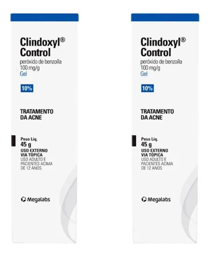 Kit Clindoxyl Control 10% Gel Dermatológico C/ 2un De 45g Cd Kit Clindoxyl Control 10% Gel Dermatológico C/ 2un De 45g Cd
