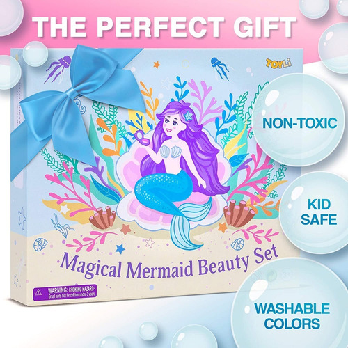 Imagen 4 de 5 de Set De Maquillaje Sirena Azul Magical Beauty