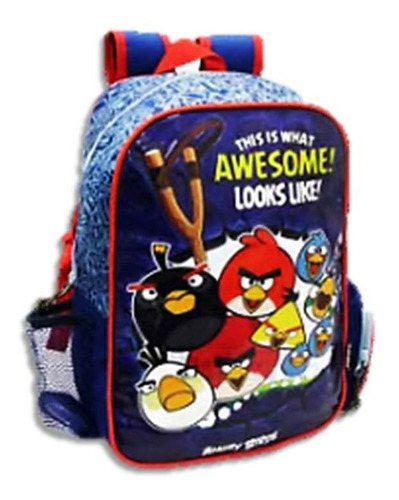 Morral Escolar Grande, Para Niño, Original Angry Birds.