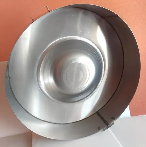 UPKOCH Wok estilo mexicano de acero inoxidable Comal para tacos sartén  cóncava antiadherente para tortillas, plata