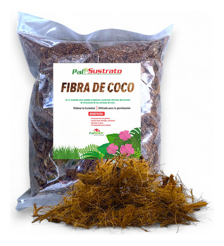 5 Lts Fibra De Coco. Sustrato Plantas